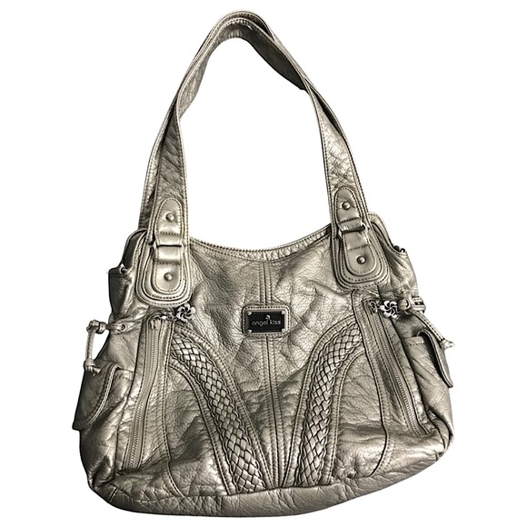 Angel Kiss Bags Angel Kiss Silver Hobo Bag Poshmark